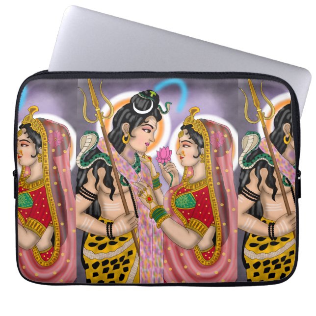 Shiva Parvati Laptop-Hülle Laptopschutzhülle (Vorderseite)