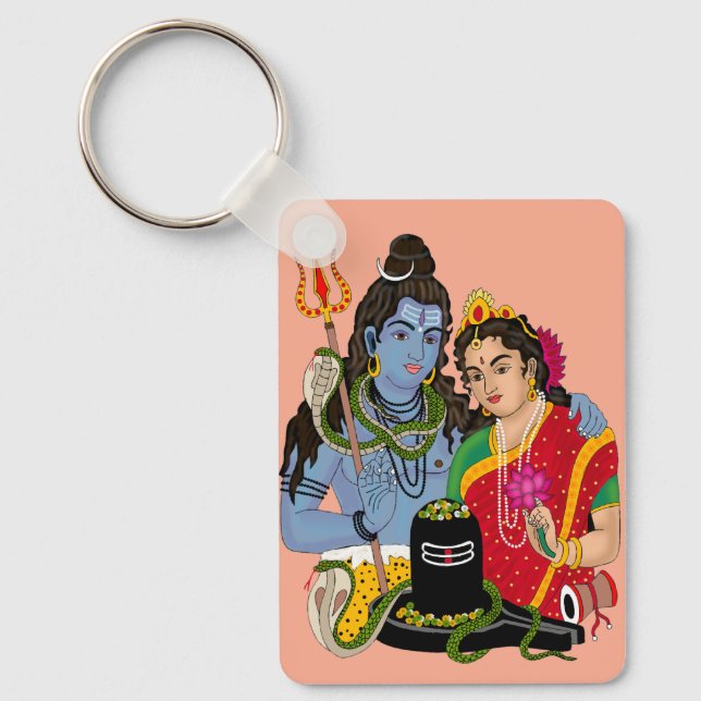 Shiva Parvati Schlüsselanhänger (Vorderseite)