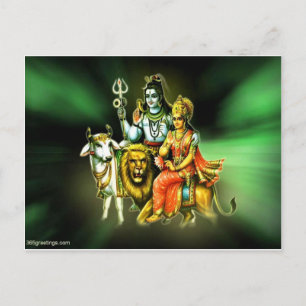 Shiva Postkarte