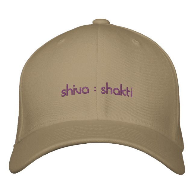 Shiva Shakti Yoga Hat Bestickte Kappe (Vorderseite)