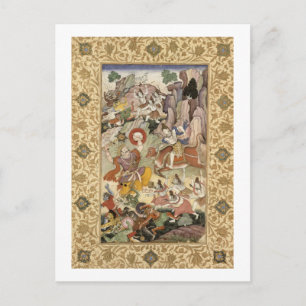 Shiva tötet den Dämon Andhaka, c.1585-90 Postkarte
