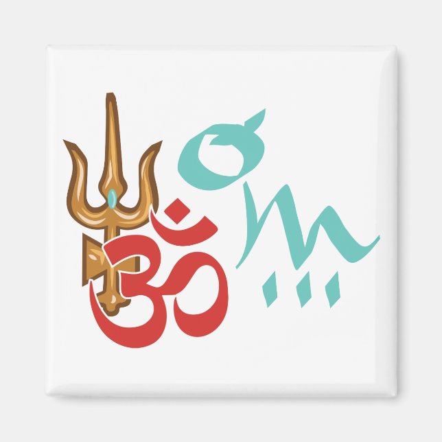 Shiva Trishula OM Magnet (Vorne)