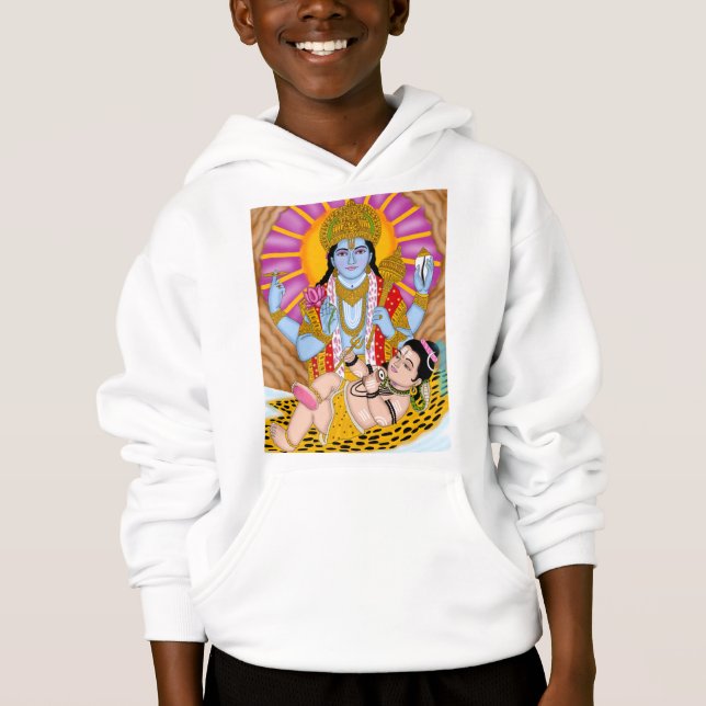 Shiva & Vishnu Hoodie – Spiritual Casual Wear (Vorderseite)