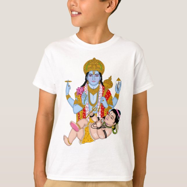 Shiva & Vishnu T-Shirts – Spiritual Wear for Devot (Vorderseite)