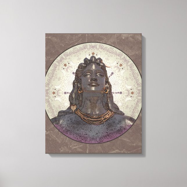 SHIVA ~ Wrapped Canvas Leinwanddruck (Vorderseite)