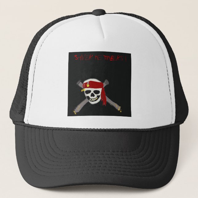 Shive me Timbers ! Truckerkappe (Vorderseite)