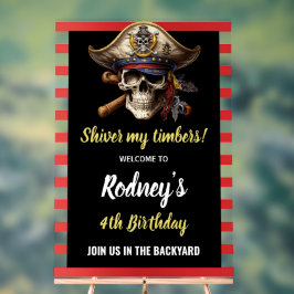 Shiver My Tembers Pirate Party Acrylschild