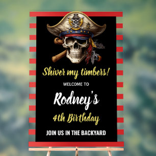 Shiver My Tembers Pirate Party Acrylschild