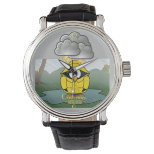 Shivering Rainy Day Pinguin Thunder_Cove Armbanduhr
