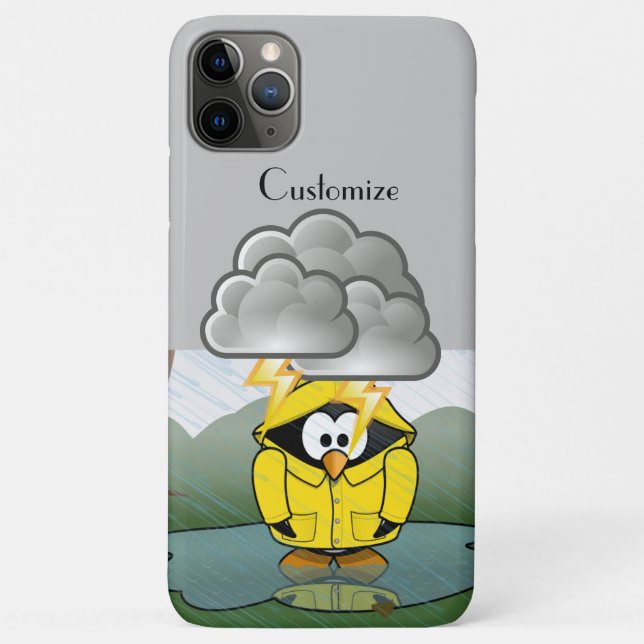 Shivering Rainy Day Pinguin Thunder_Cove Case-Mate iPhone Hülle (Rückseite)