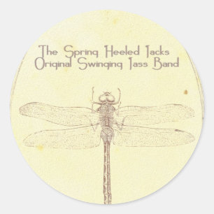 SHJ 2010: Dragonfly-Aufkleber Runder Aufkleber