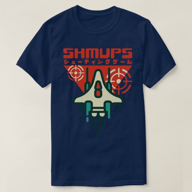 Shmup Shoot Em Up Games Japanisch Retro Ästhetik G T-Shirt (Design vorne)