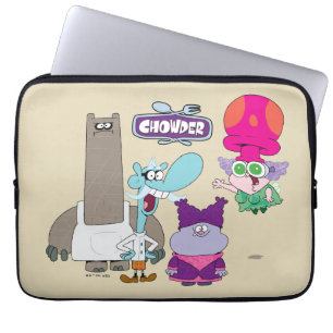 Shnitzel, Mung, Chowder und Truffles Laptopschutzhülle