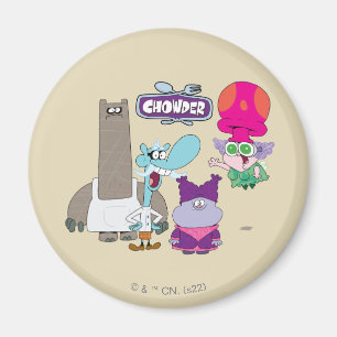 Shnitzel, Mung, Chowder und Truffles Magnet