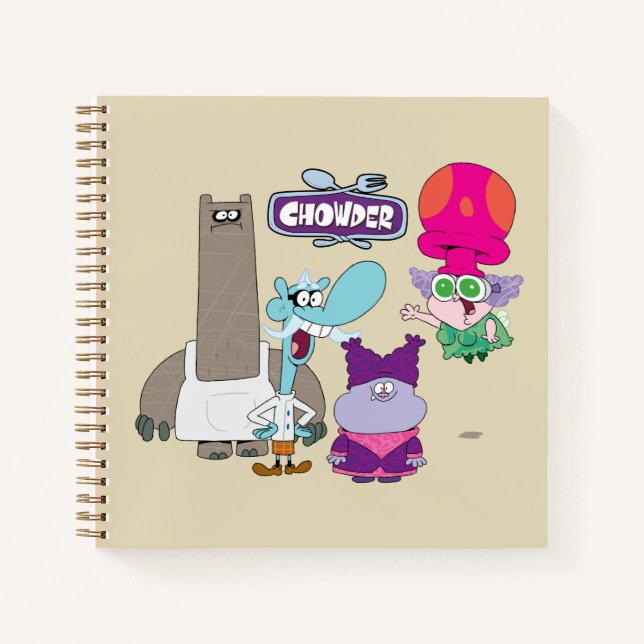 Shnitzel, Mung, Chowder und Truffles Notizbuch (Vorderseite)