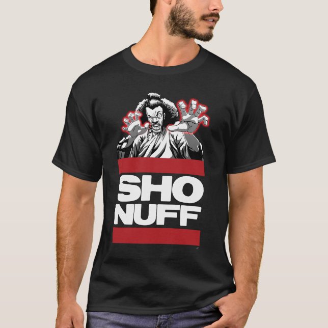 Sho Nuff weißes txt T-Shirt (Vorderseite)