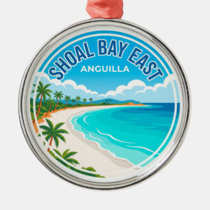 Shoal Bay East The Valley Anguilla Ornament Aus Metall