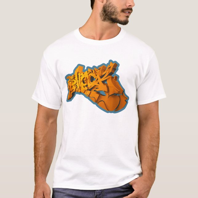SHOCK 3D (3D-Graffiti auf T-Shirt) T-Shirt (Vorderseite)
