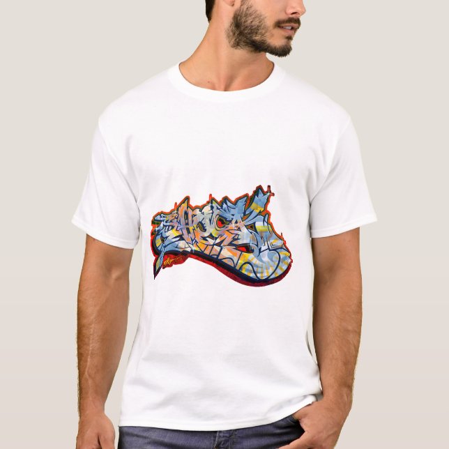 SHOCK ( Fat Graffiti on Shirt) T-Shirt (Vorderseite)