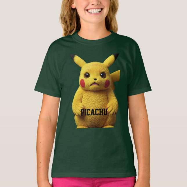 "Shocked Pikachu Mugshot — Designed  T-Shirt (Vorderseite)