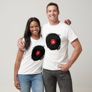 Shockoie-Platten Weißes Hemd T-Shirt