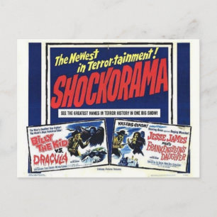 Shockorama Doppel-Dracula MFrankenstein Postkarte