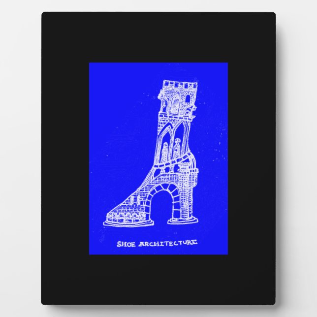 Shoe Architecture Art Plaque Fotoplatte (Vorderseite)