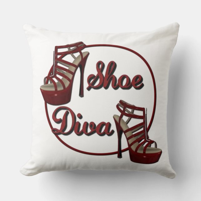 Shoe Diva dekorative Throw Kissen (Vorderseite)