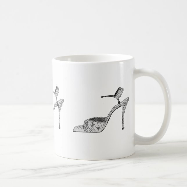 Shoe Lover Zeichnend Kaffeetasse (Rechts)