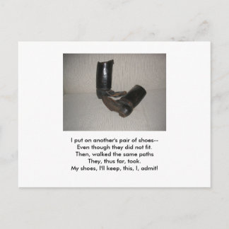 SHOE POSTCARD POSTKARTE