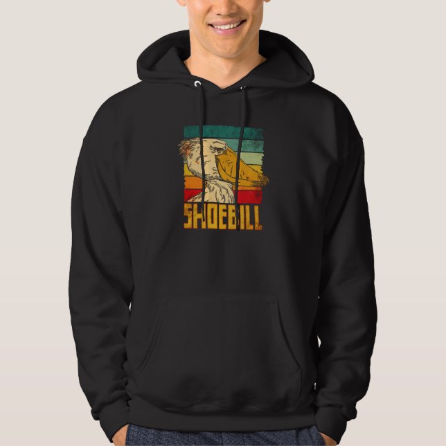 Shoebill Bird Animal Colorful  1 Hoodie (Vorderseite)