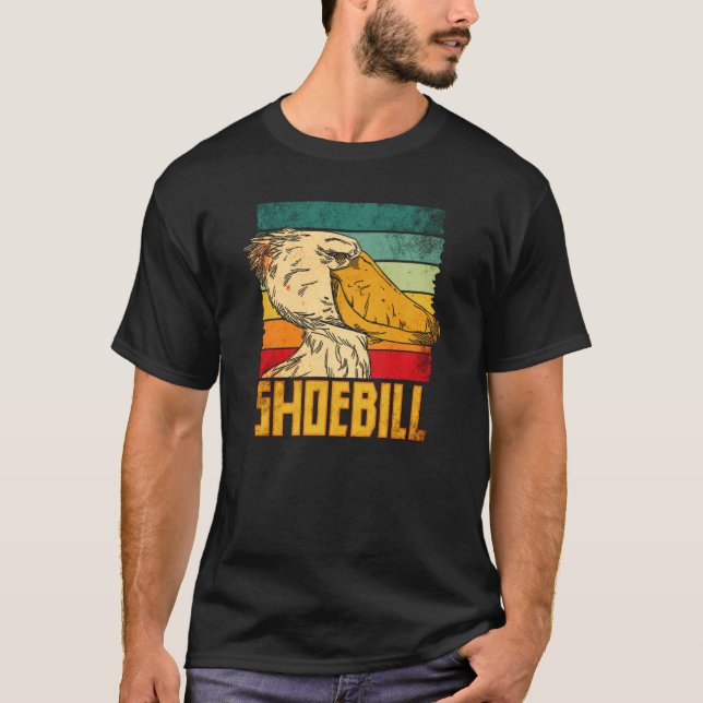 Shoebill Bird Animal Colorful  1 T-Shirt (Vorderseite)