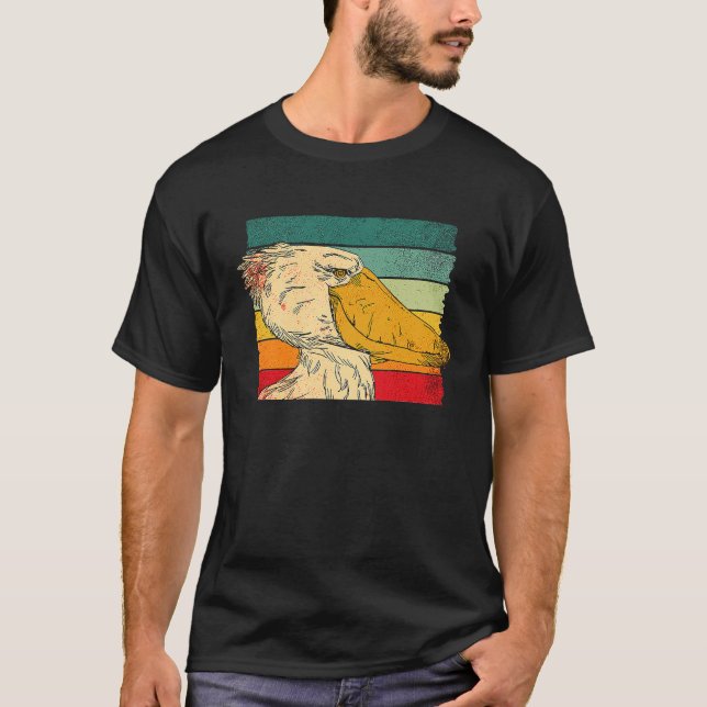 Shoebill Bird Animal Colorful  5 T-Shirt (Vorderseite)