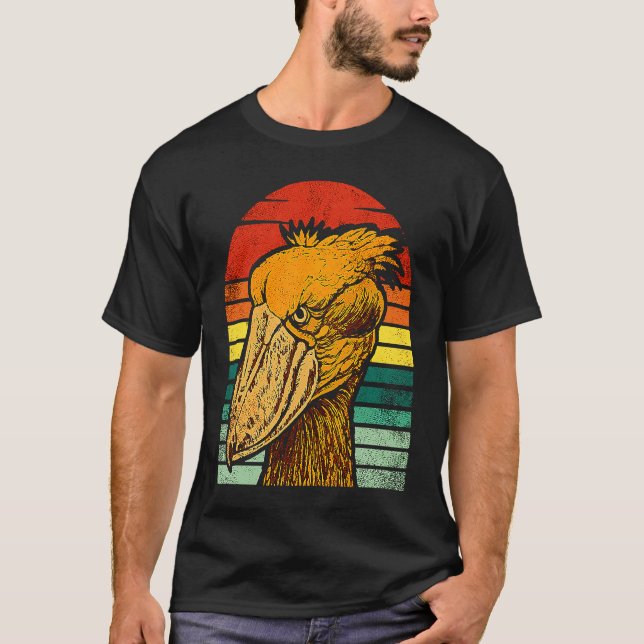 Shoebill Bird Animal Colorful  7 T-Shirt (Vorderseite)