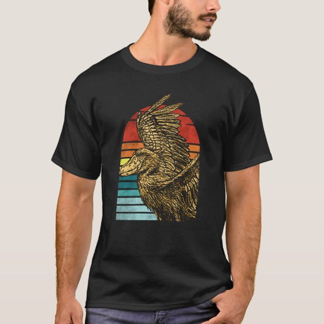 Shoebill Bird Animal Colorful T-Shirt (Vorderseite)