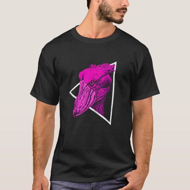 Shoebill Bird Animal Colorwave T-Shirt (Vorderseite)