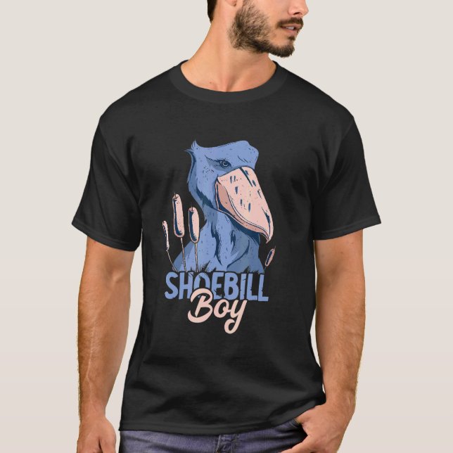 Shoebill Boy Bird African Stork Bird Shoebill T-Shirt (Vorderseite)