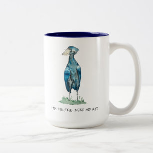 Shoebill Stork Affirmations Two-Tone Coffee Tasse