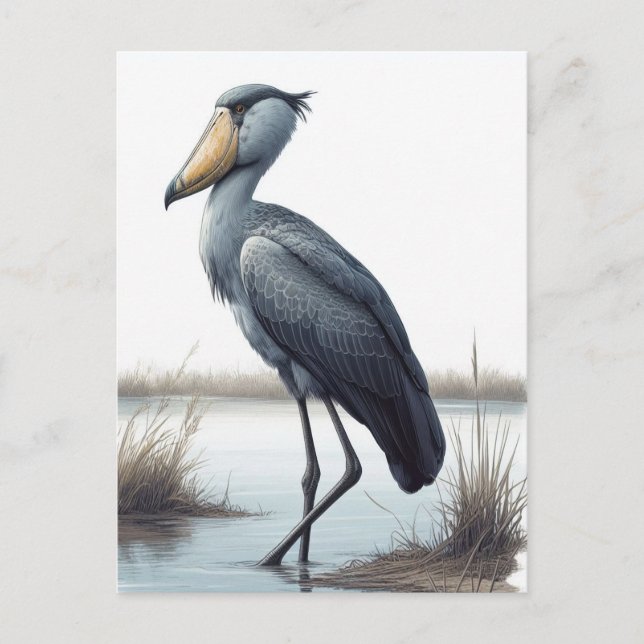 Shoebill Stork Postkarte (Vorderseite)