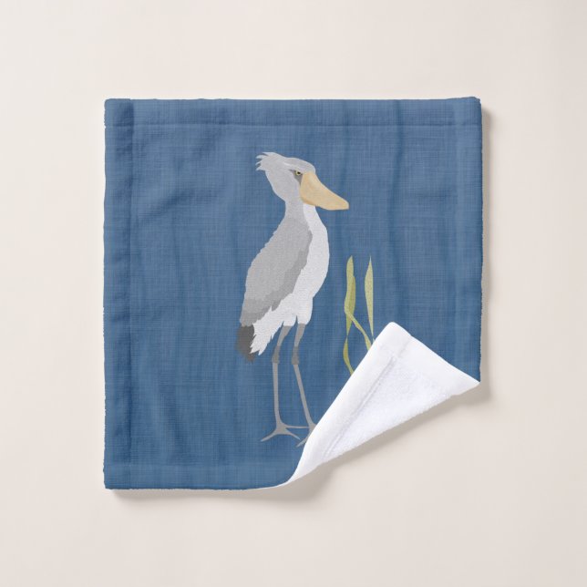 Shoebill Stork Washtuch Waschlappen (Waschlappen)