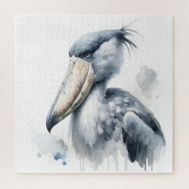 Shoebill Stork Watercolor AREF309 - Watercolor Puzzle