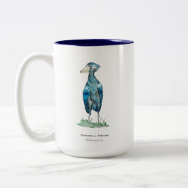 Shoebill Stork Zwei-Tonen-Kaffeekost-Tasse Zweifarbige Tasse