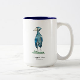 Shoebill Stork Zwei-Tonen-Kaffeekost-Tasse Zweifarbige Tasse