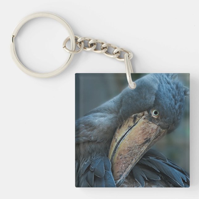 Shoebill Untersetzer Schlüsselanhänger (Vorderseite)