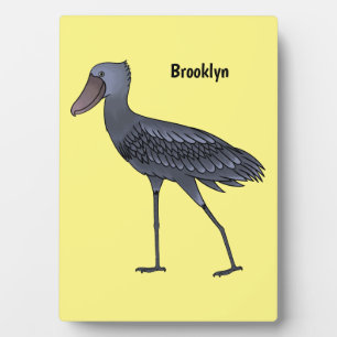 Shoebill-Vogel-Cartoon Fotoplatte