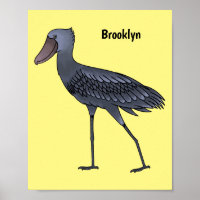 Shoebill-Vogel-Cartoon