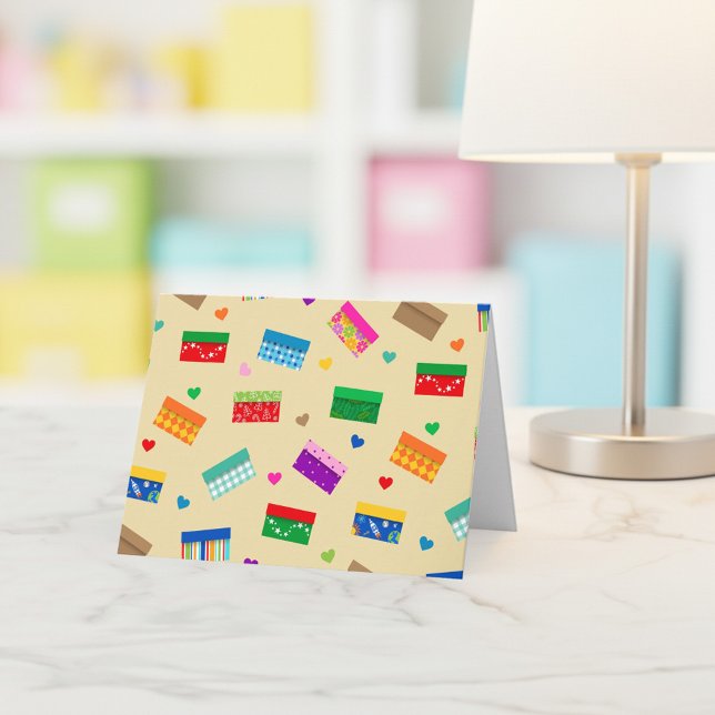 Shoebox Liebe Danke Card - Khaki (Von Creator hochgeladen)