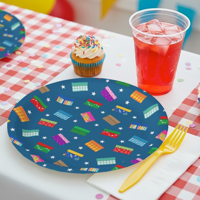 Shoebox Star Party Teller - Blau (Von Creator hochgeladen)