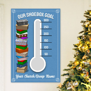 Shoebox-Thermometer-Poster - Blau Poster