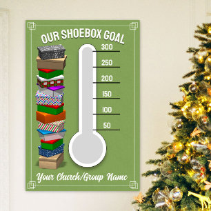 Shoebox Thermometer Poster - Grün